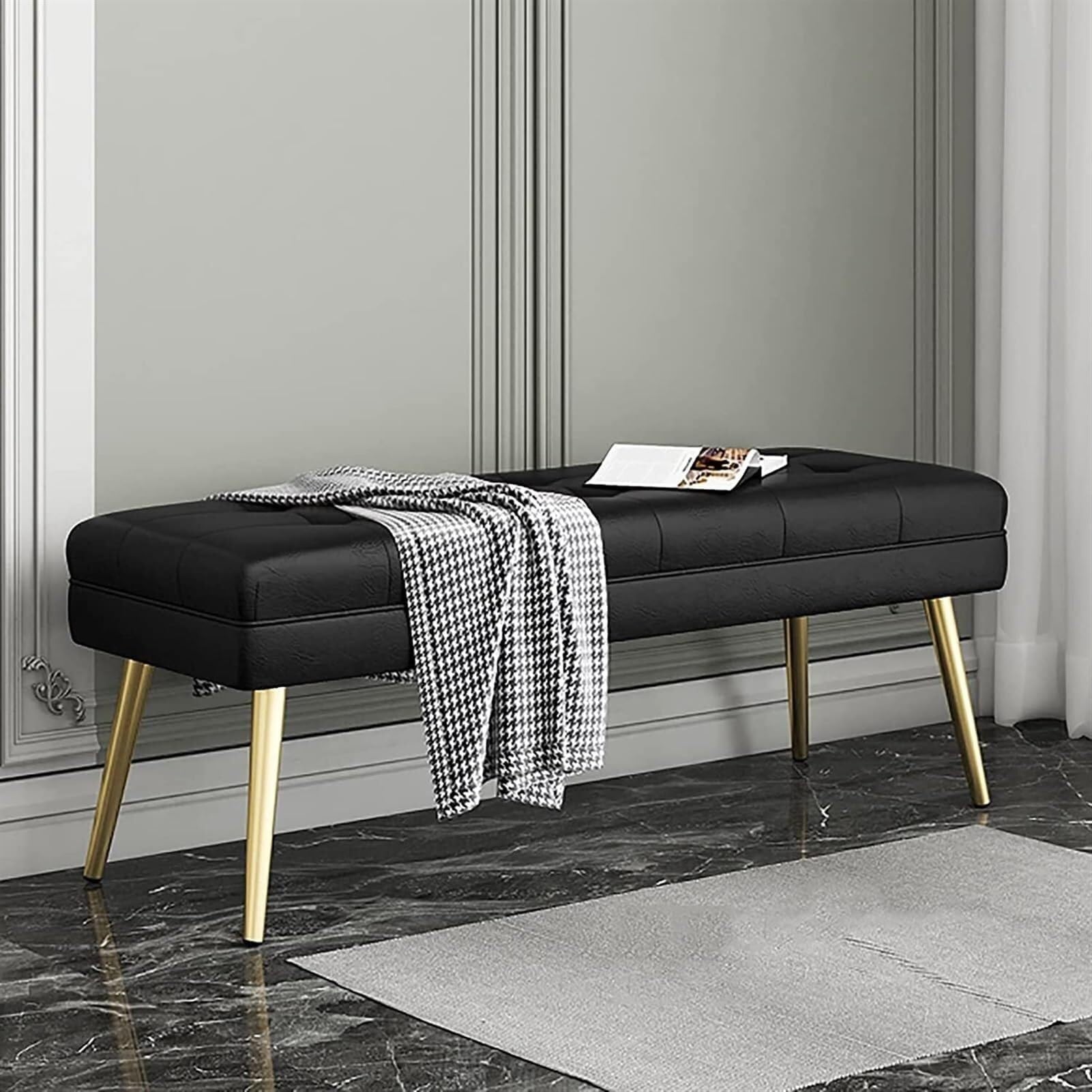 Banc de lit moderne pour chambre à coucher et entrée accueillante