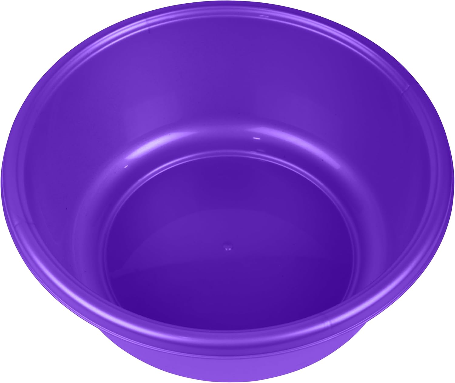 YBM Home Round Plastic Wash Basin, 7 Quarts, 11.25", Violet, Pack of 1