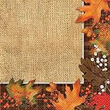 Rustic Autumn Leaves Party Napkins, 20ct