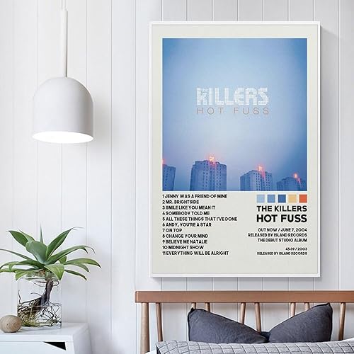 Miniatura 4 de BATTTX The Killers - Póster de lienzo decorativo para pared, decoración de sala de estar, dormitorio, regalo, sin marco, 12 x 18 pulgadas (11.8 x