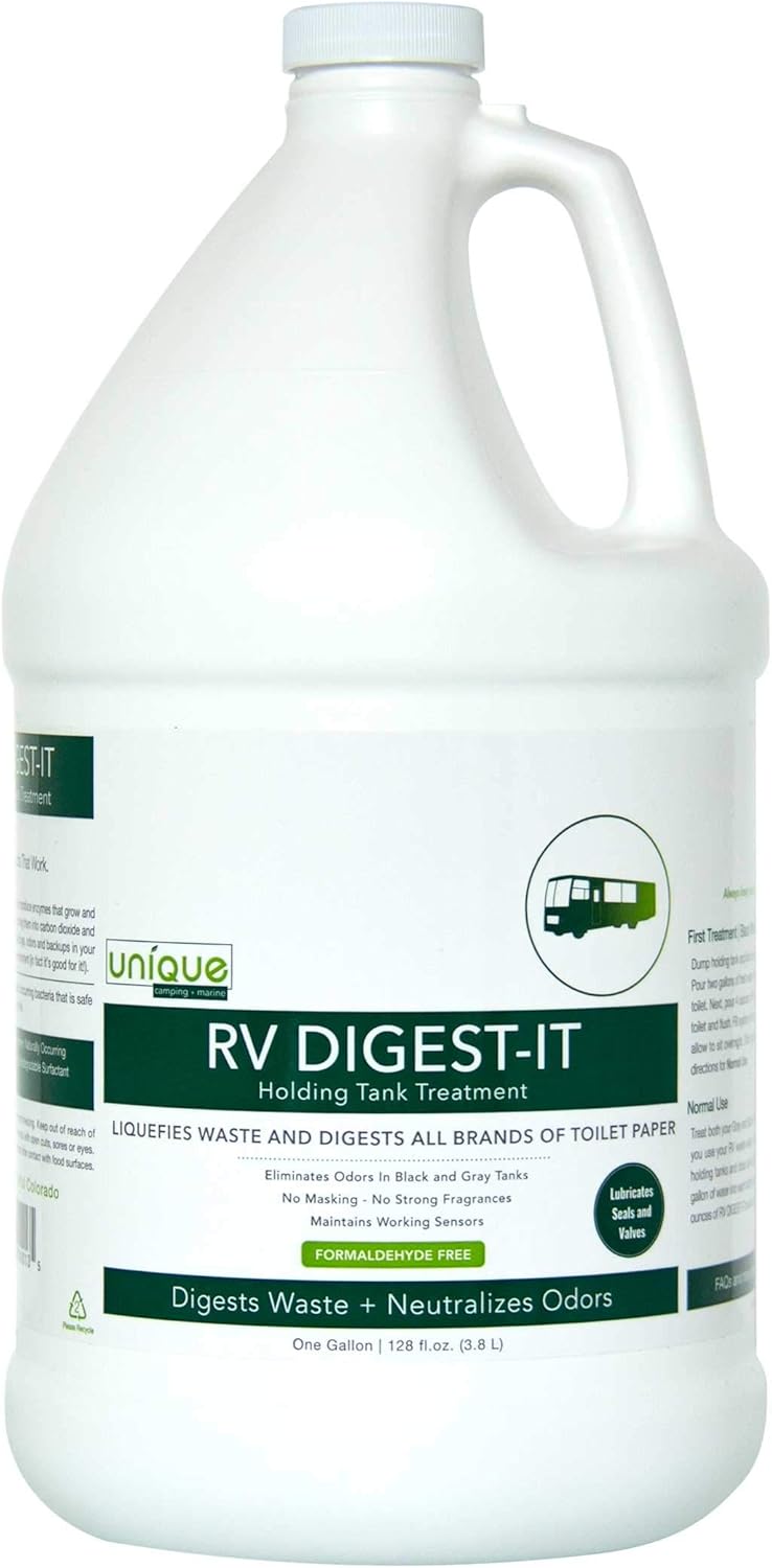 Unique RV Digest-It Holding Tank Treatment - Liquid Toilet Treatment (16 Treatments, 32 oz.) - 413-az: Automotive