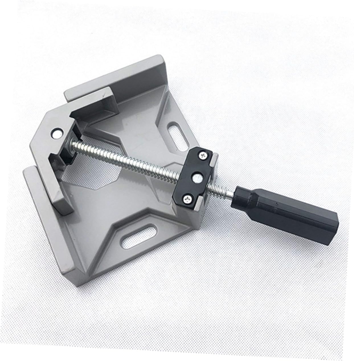ORFOFE Adjustable Right Angle Clamp with Single Handle Lightweight Aluminum Alloy Woodworking Corner Clamp for Welding Framing Cabinet Making and Furniture Installation Anti-skid Design