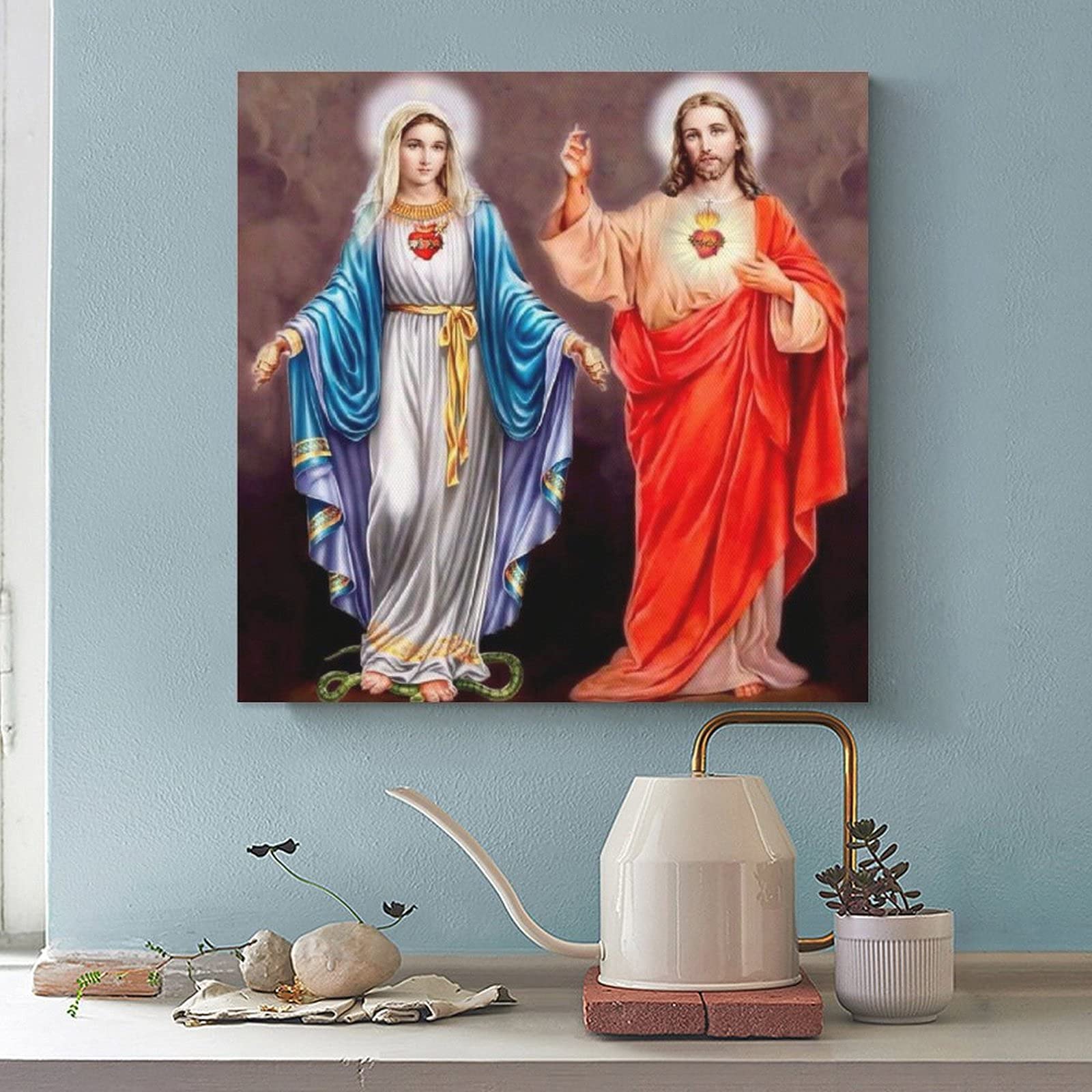 LB Lustiges Jesus Leinwandbild - 'I Saw That' Wandkunst, 30,5x40,6 Cm, Fertig Zum Aufhängen