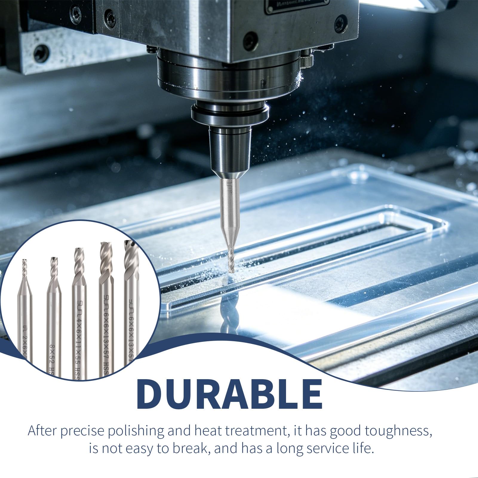 10 Pièces 2 à 12 mm 4 Cannelures Fraise en Bout, Fraise cnc à 4 Flûtes, Fraises HSS Métal Dur VHM Titane Fraises CNC, Ensemble de Forets à Tige Droite HSS CNC pour Perceuse, Pour Acier Inoxydable