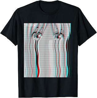 Vaporwave Aesthetic Sad Anime Girl Anime Eyes Eboy Egirl T-Shirt