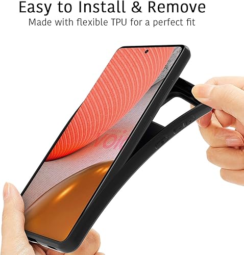 Miniatura 2 de CoverON TPU delgado diseñado para la caja del teléfono Samsung Galaxy A52, cubierta suave flexible - negro