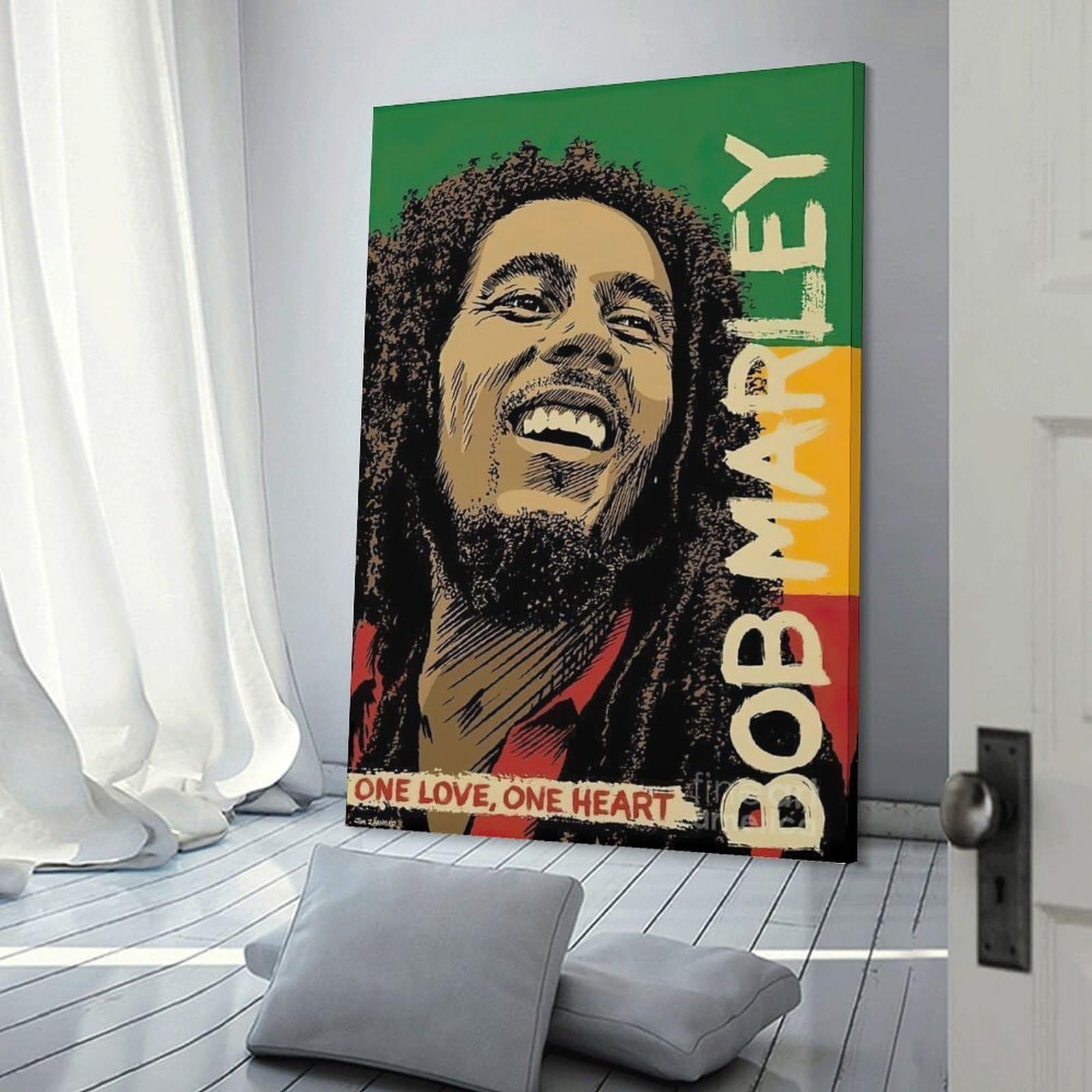 Amazon.co.jp: Bob Marleyボブ・マーリーイラストポスター3 パネル
