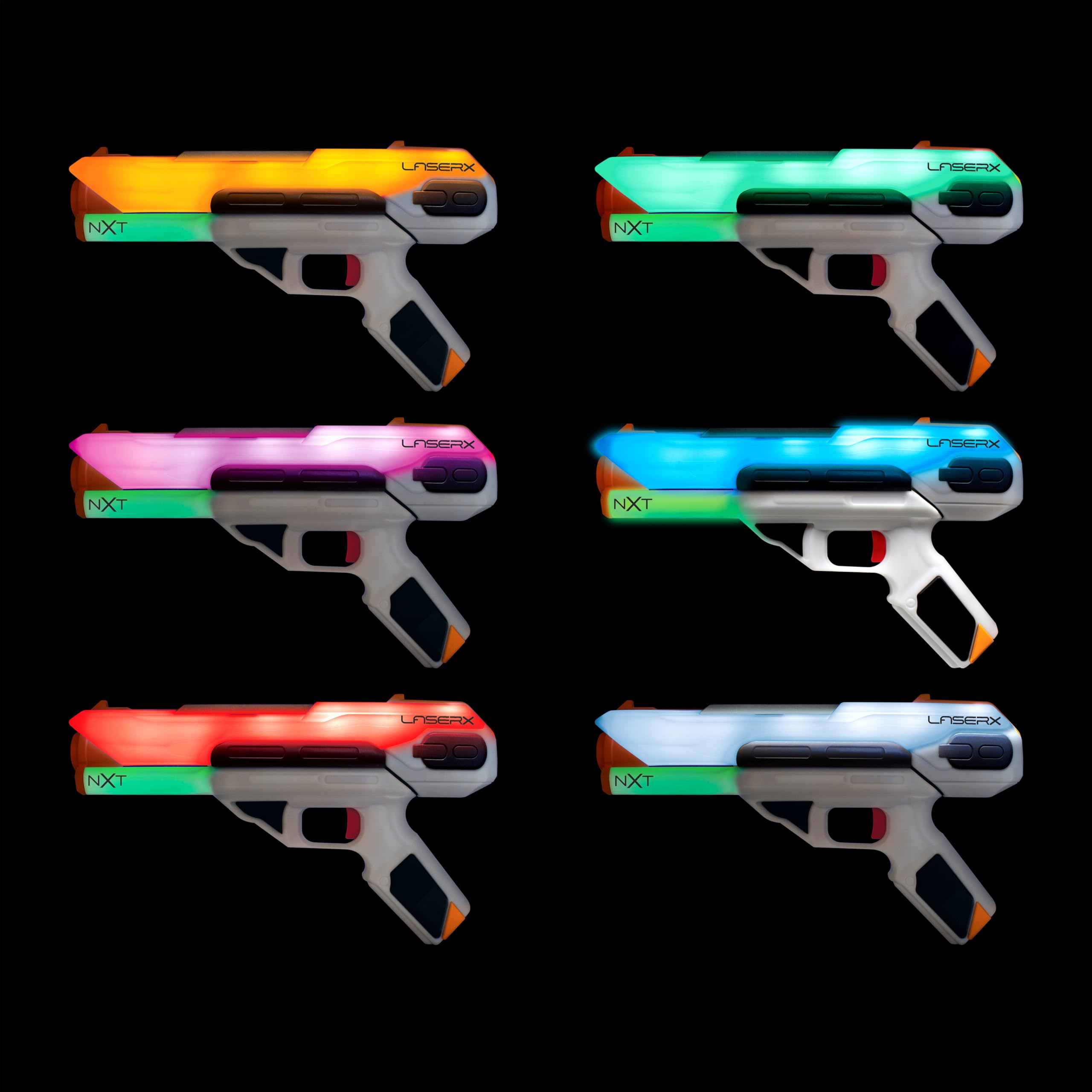LaserX Ultra NXT Blasters à Piles, système avancé d'étiquette Laser Domestique conçu pour Le Jeu interactif, Comprend Deux Blasters High-Tech, pour Jeux Laser tag, Compatible avec Tous Les systèmes
