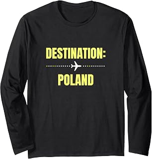 World Travel Vacation Holiday Poland Long Sleeve T-Shirt