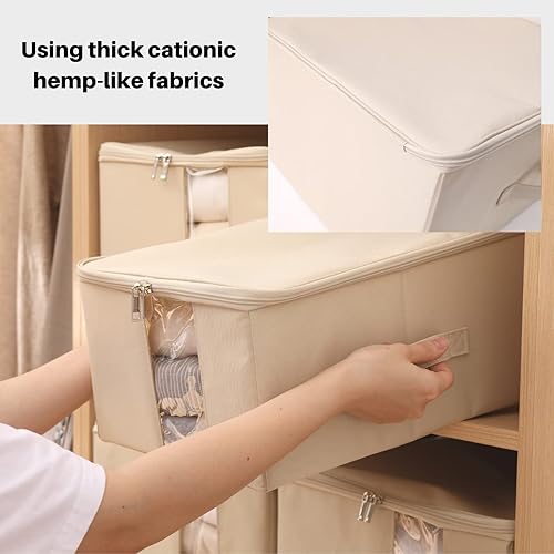 Miniatura 7 de Almacenamiento debajo de la cama con ventana transparentetela resistente 600D, bolsas de almacenamiento debajo de la cama para ropa, ropa, manta,