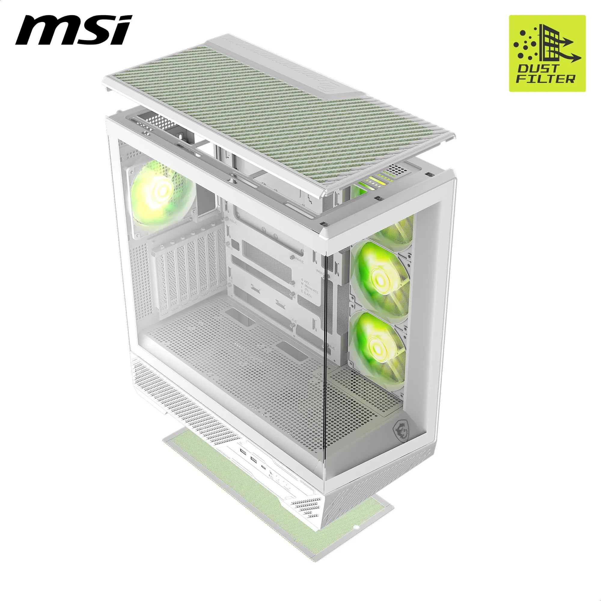 MSI MAG PANO 130R PC Case - White Gaming -3 MSI MAG PANO 130R PC Case - White Gaming -3