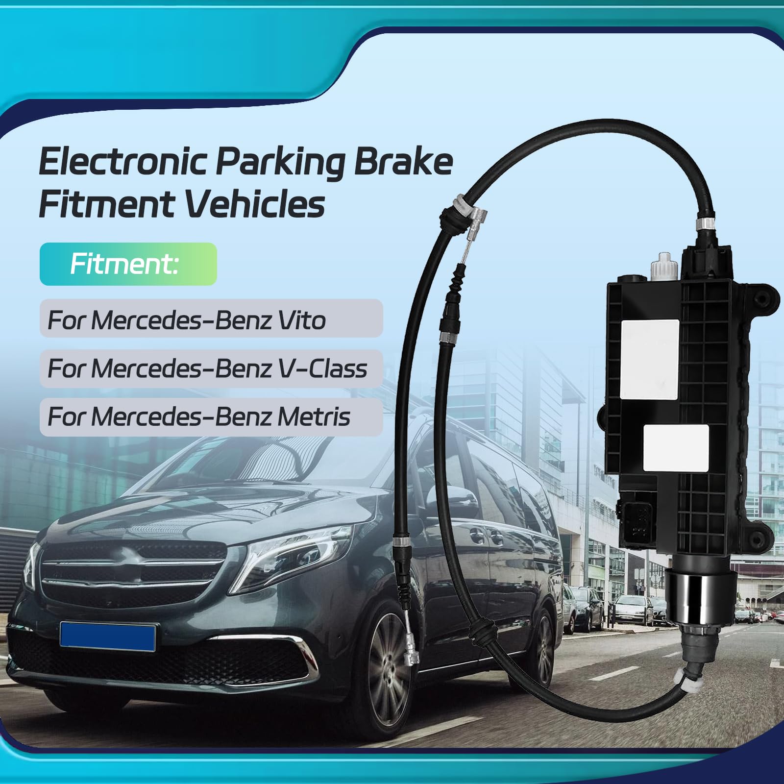 Actuador electrónico de freno de estacionamiento Compatible con Mercedes-Benz V-Klasse & Vito W447 – Sustituido A4479068700, A4479060002, A4479067100 –Seguridad optimizada