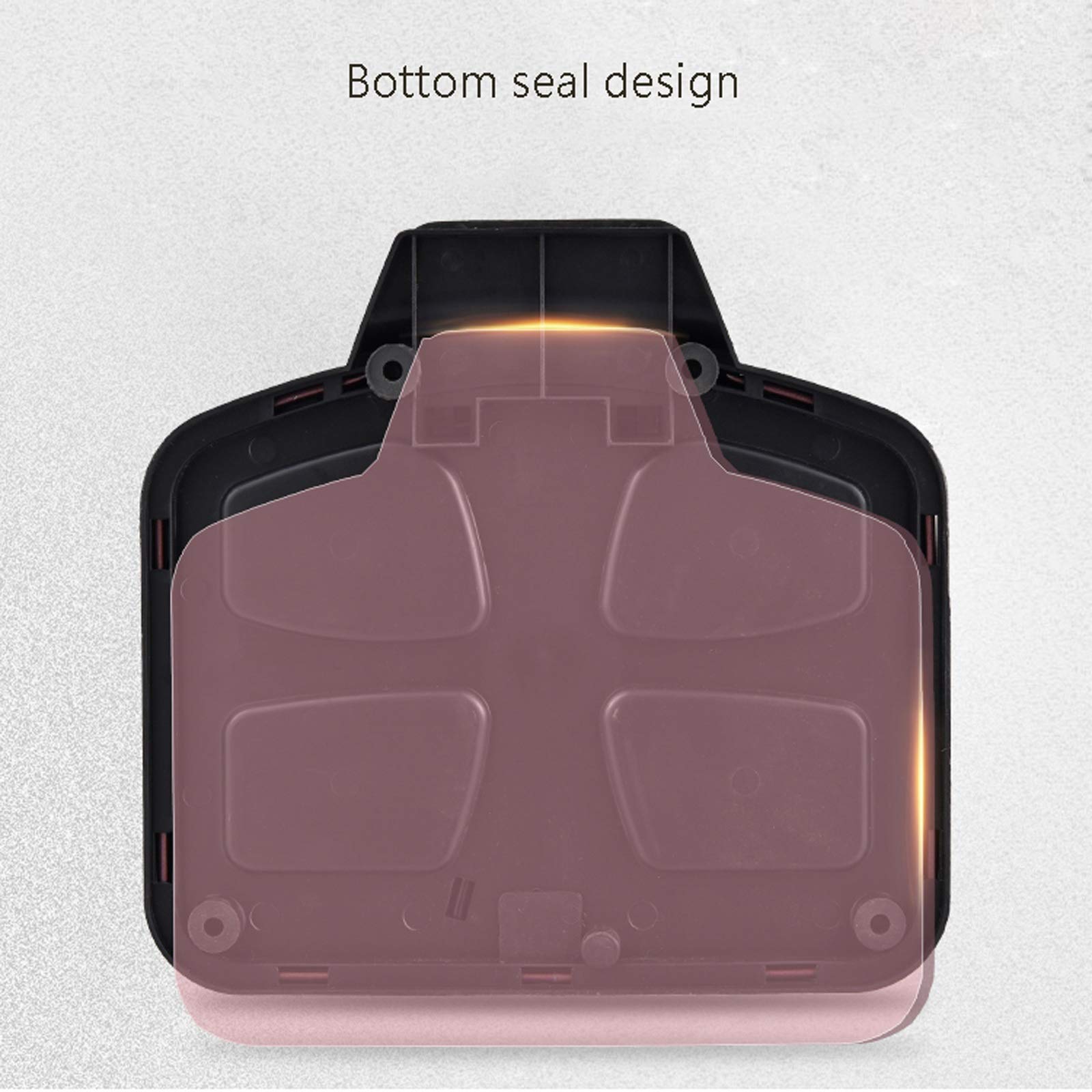Papelera De Interior Moderna Y Sencilla De Acero Inoxidable, con Pedal, Plegable Y Creativa, Color Oro Rosa, 7 L.