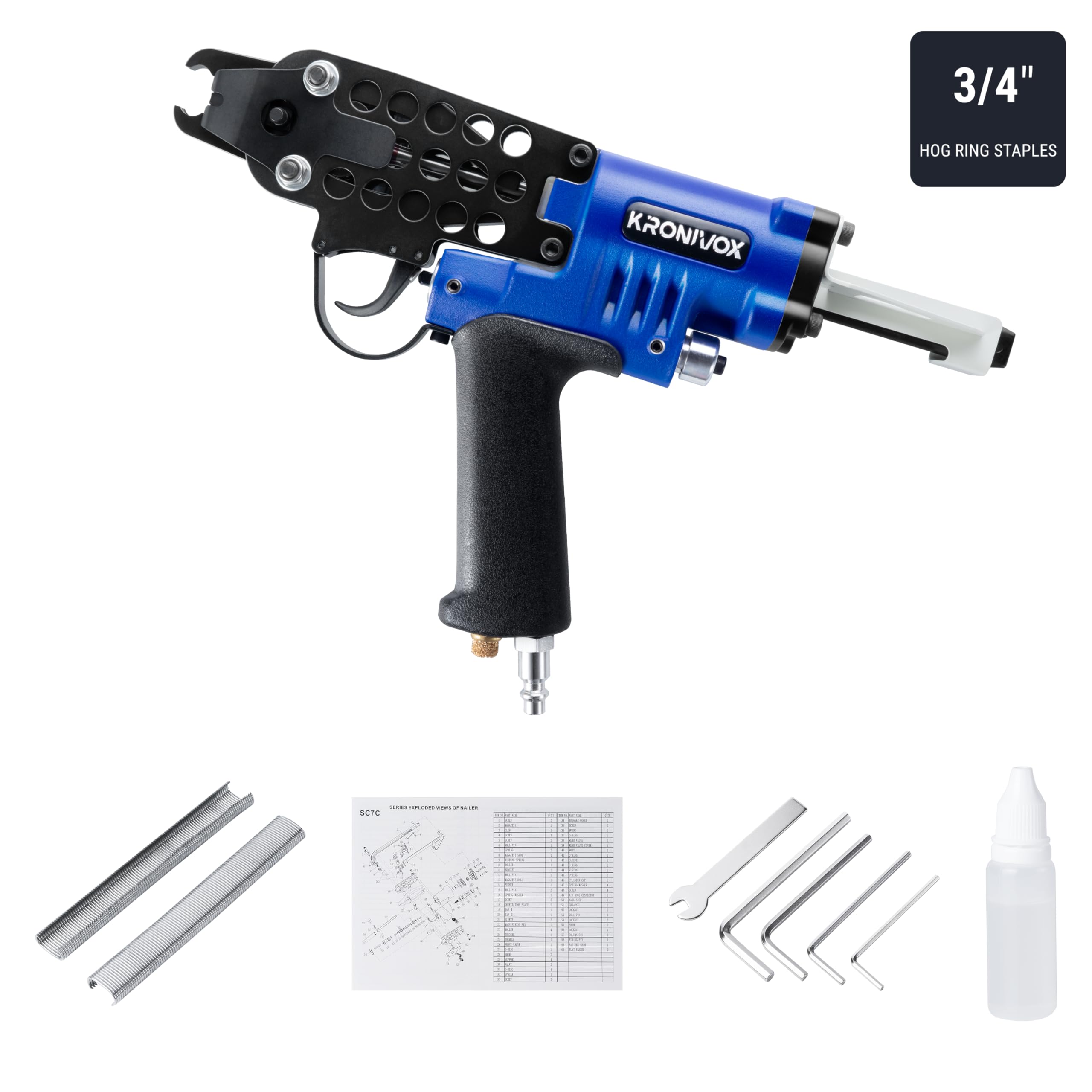 Kronivox Pneumatic Hog Ring Gun - Buy Online -8 Kronivox Pneumatic Hog Ring Gun - Buy Online -8