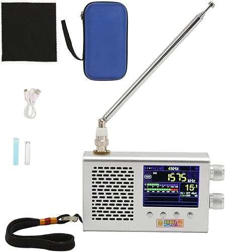 Miniatura 5 de Radio FM digital portátil, radio de emergencia de banda completa, pantalla LCD de 2.4 pulgadas, altavoz dual estéreo 5000 mAh LW MW SW FM AM