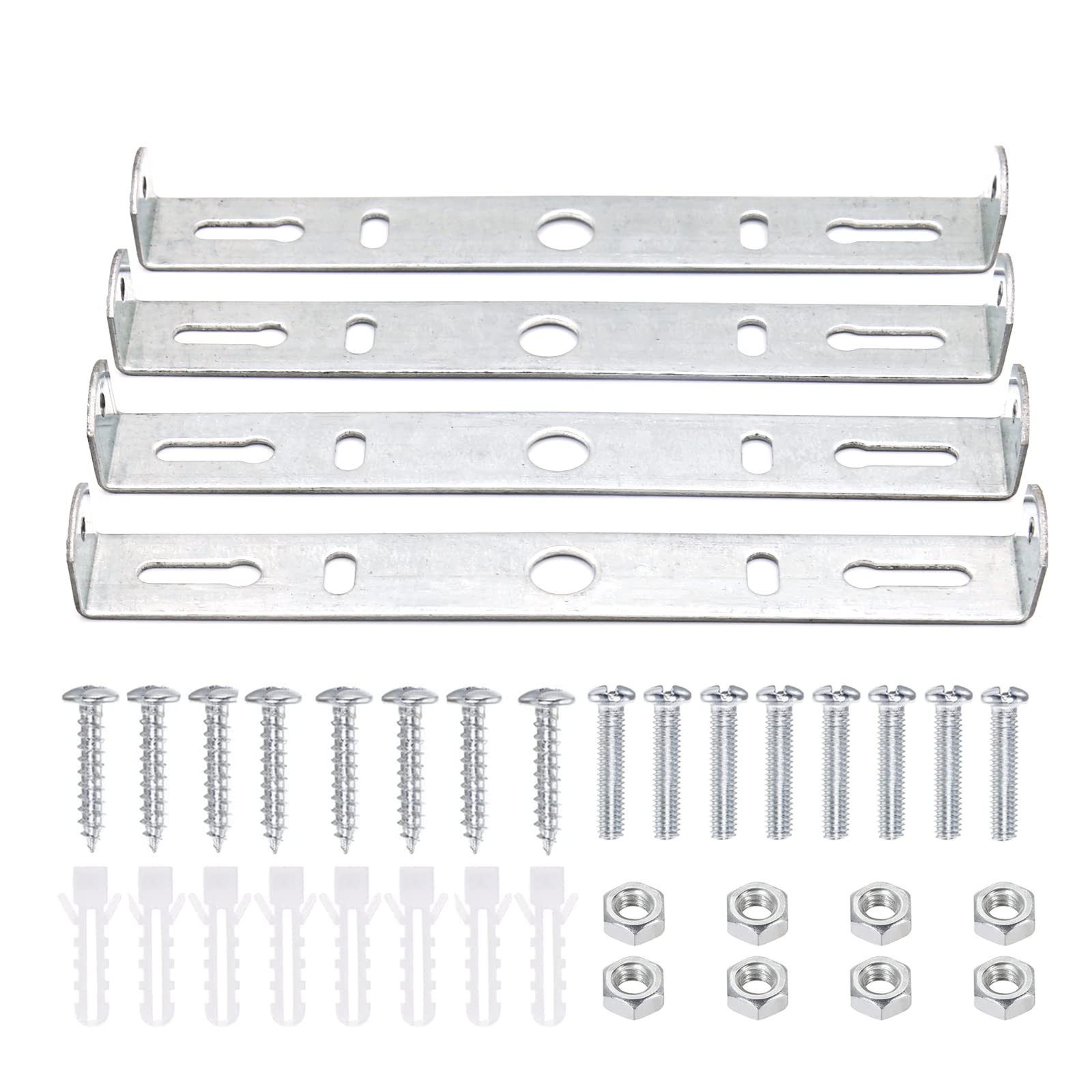 ZOWZEA 4 Packs Universal Lamp Mounting Bracket Square Kit 5.9 Inch Ceiling Light Plate Wall Mount Bracket Cross Bar for Chandelier Lighting Ext