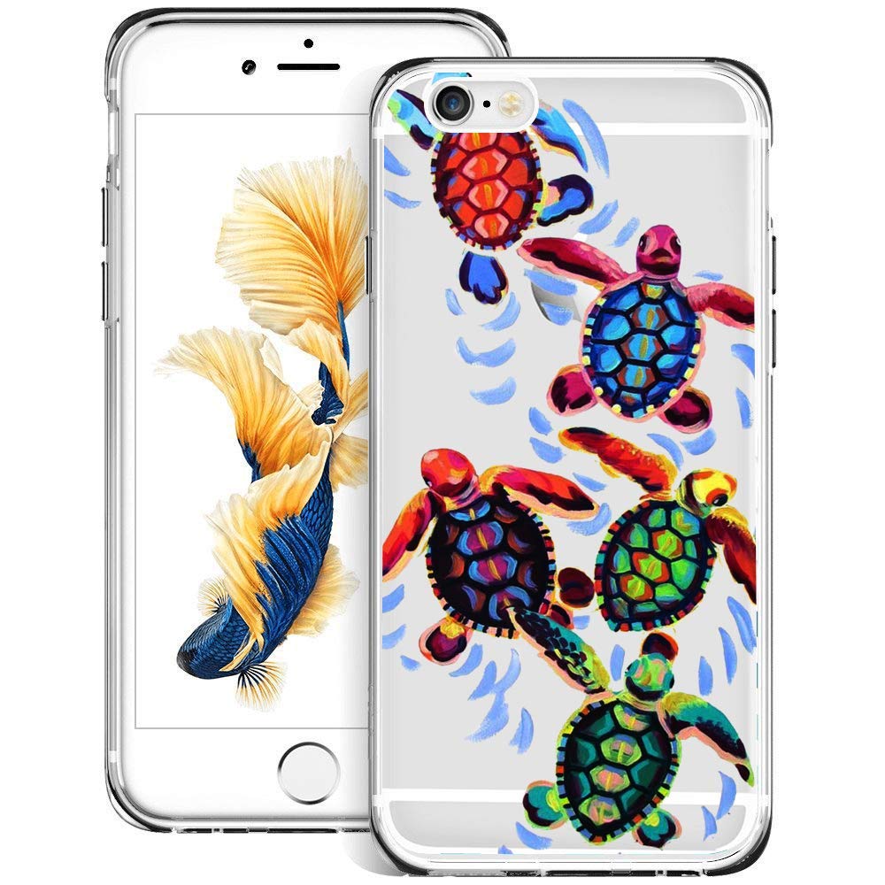 jacbob iPhone 6s Plus 6 Plus Case Sea Turtles iPhone 6s Plus 6 Plus Case Sea Turtles Anti-Scratch Soft Durable TPU Silicone Mobile Phone Case for iPhone 6s Plus 6 Plus