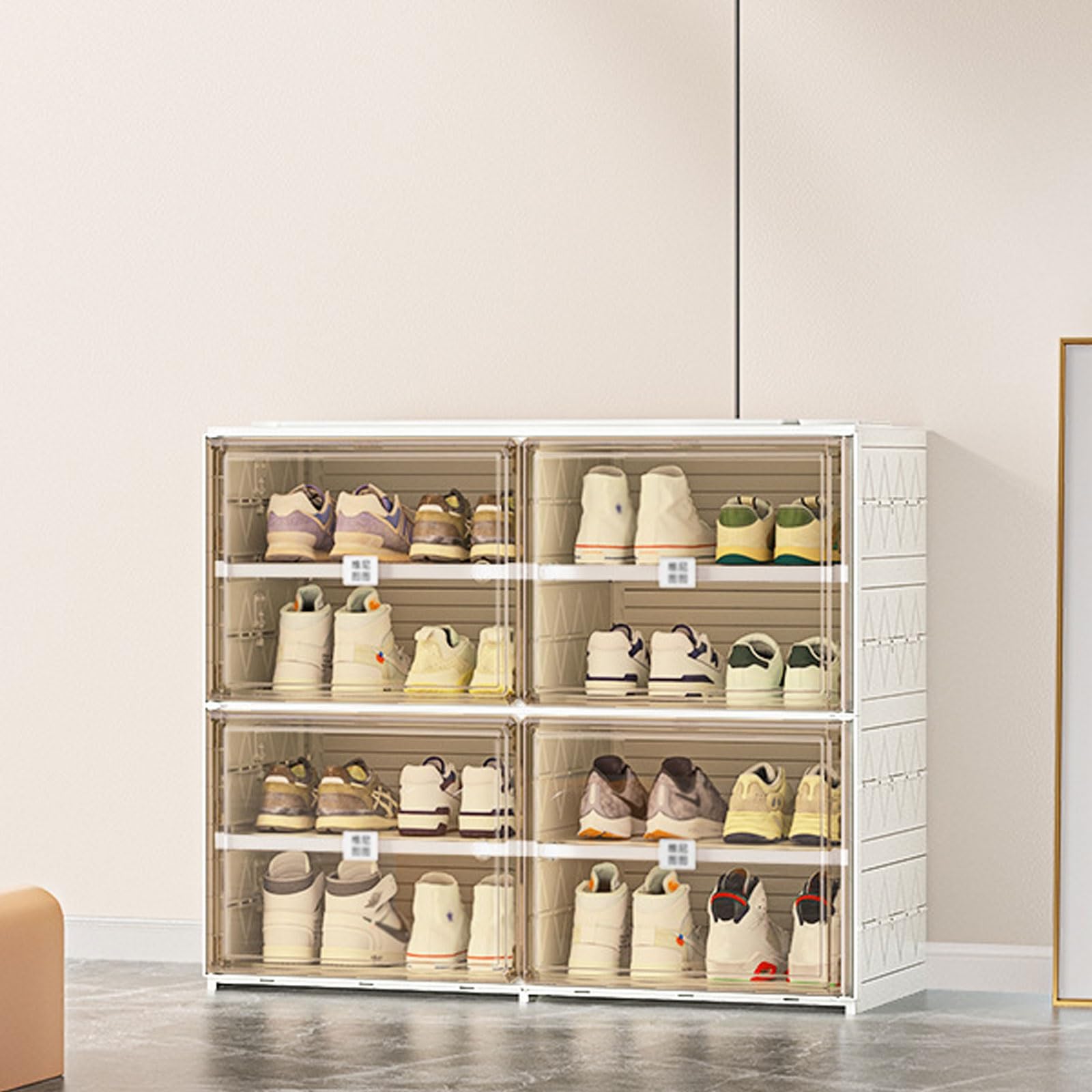 Meuble à chaussures pliable plastique pour rangement entrée et couloir