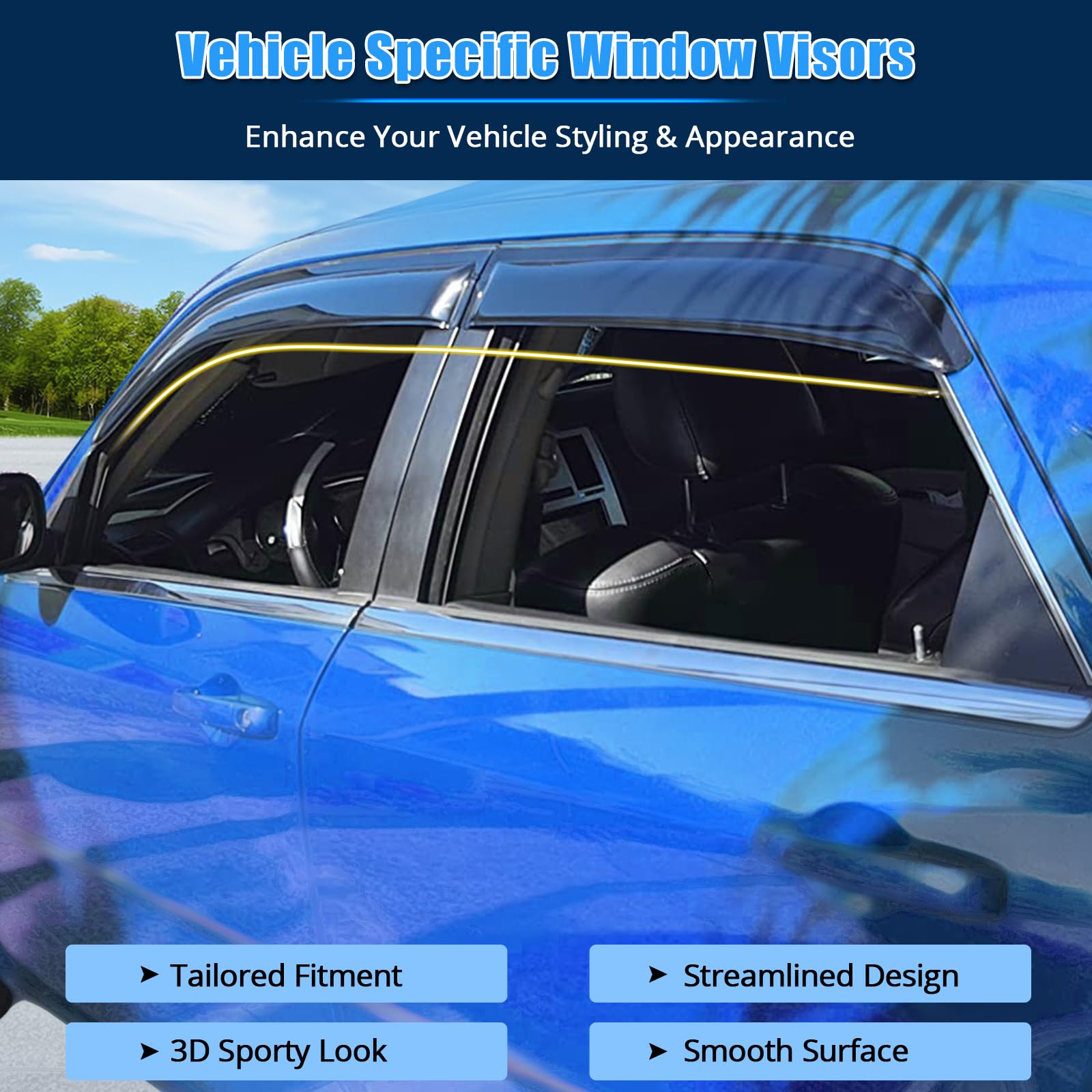 Viseras Para Ventana, Protector Solar Y De Lluvia, De