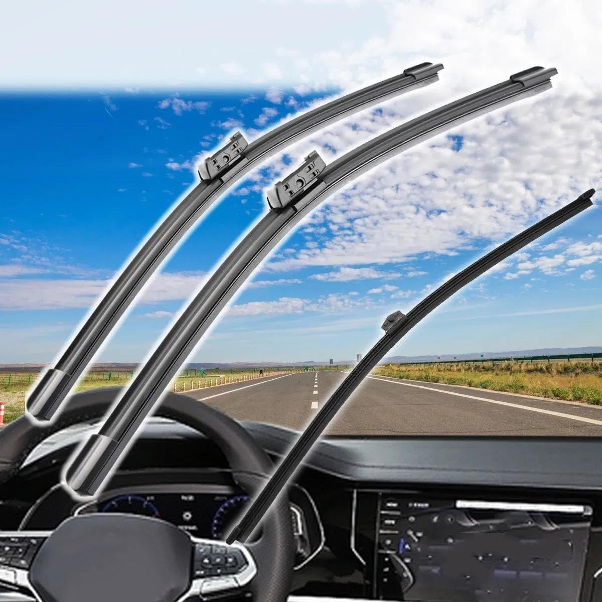 Tergicristallo per Auto per A-UDI Q7 4M 2016 2017 2018 2019 2020 2021 26 "+ 20" + 16 "Anteriore Spazzole Tergicristallo Posteriori Parabrezza Parabrezza Finestra