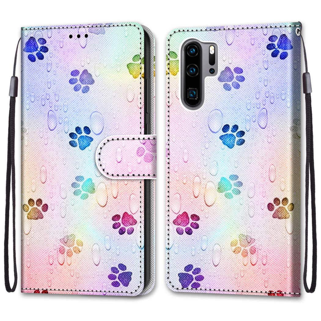 Custodia Per Huawei P30 Pro In Pelle Con Portafoglio E Supporto: Cover Magnetica A Libro Con Slot Per Carte