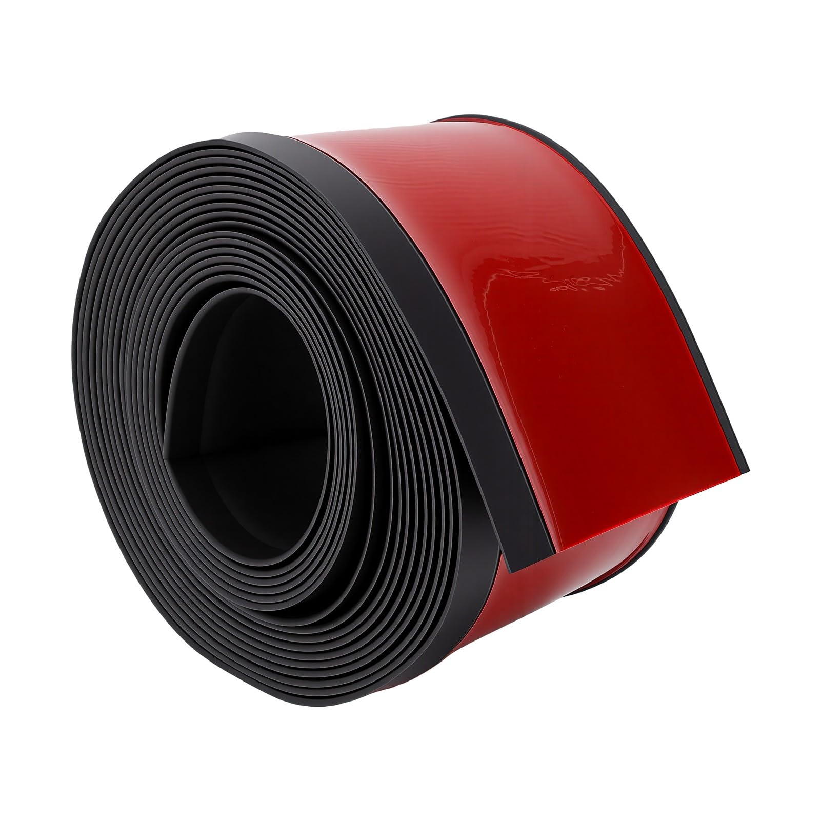 Zunate Samoprzylepna Listwa Przypodłogowa 10 Cm X 6 M Czarna Elastyczna ściana z PCV, Forma Przejściowa do Podłogi, Listwa Przypodłogowa do Odklejania i Przyklejania Zakrzywionych ścian, Szczelin,