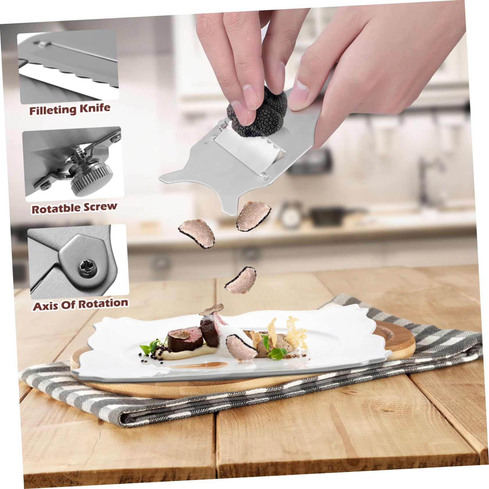 Pelapatate Portatile in Acciaio Inox, Resistente e Antiruggine
