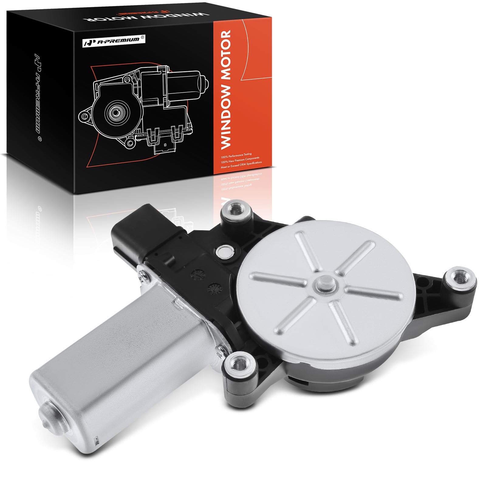 A-Premium Front Left Power Window Lift Motor Compatible with Acura RL 2005-2012, TSX 2004-2008 & Honda Accord 2003-2007 Sedan 4-Door, Driver Side, with Anti-Pinch, Replace# 72250SDAA01, 72250SECA01