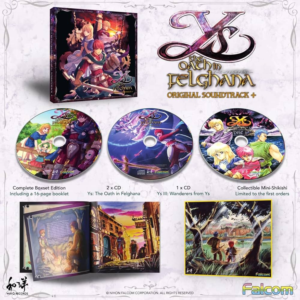Falcom Sound Team JDK - Ys - Oath of Fergana - 3CD Boxset (Import