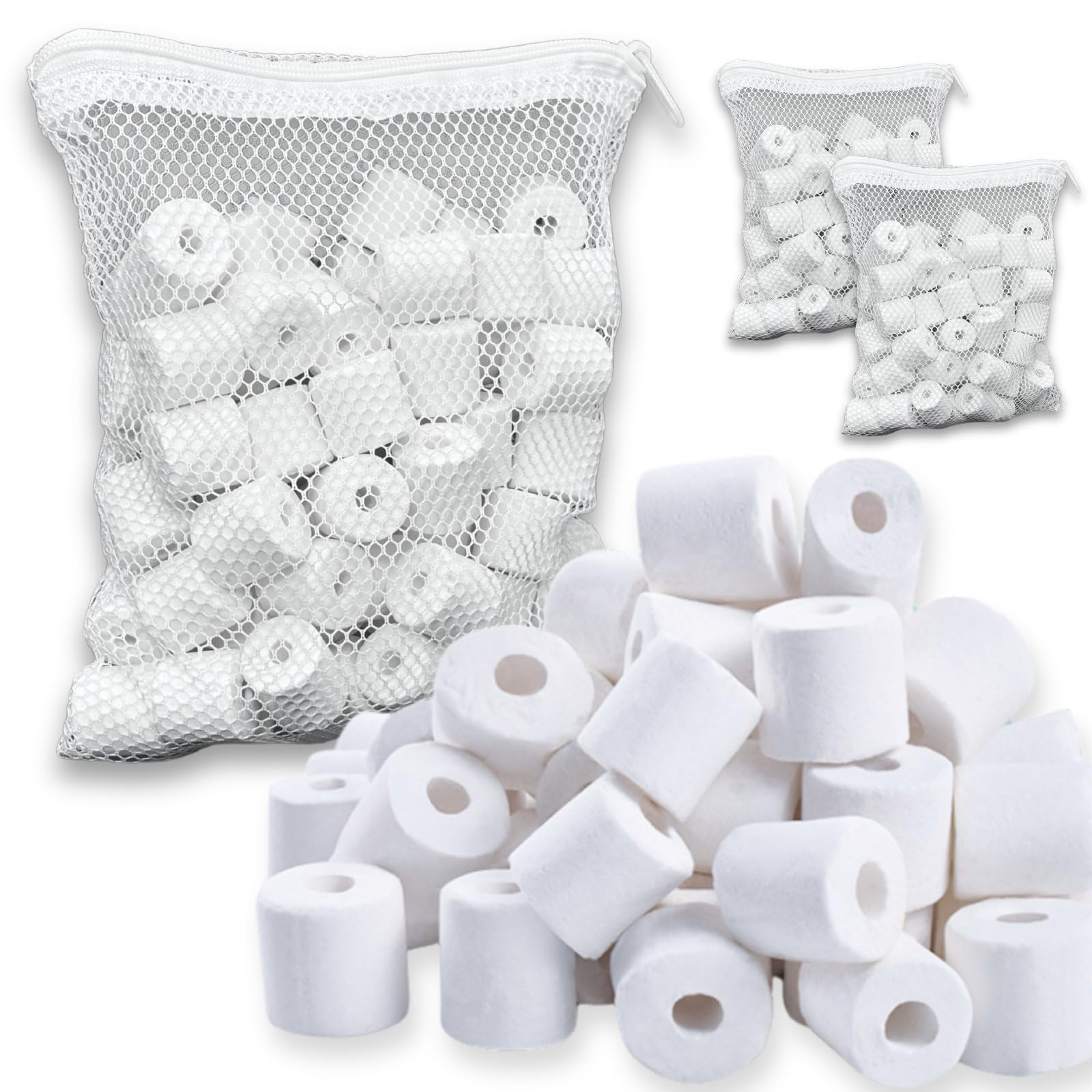 Amazon | MARUHADO 濾過材 ろ材 水槽 セラミック リングろ材 ネット