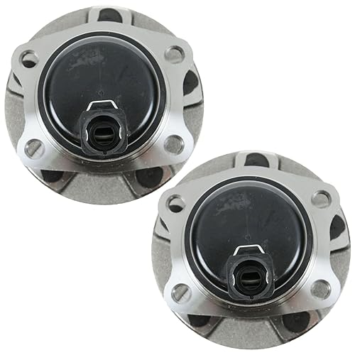 Vista 396 de TRQ Juego de 2 rodamientos de rueda trasera y conjunto de cubo con sensor ABS compatible con Ford Transit Connect 2014-2018