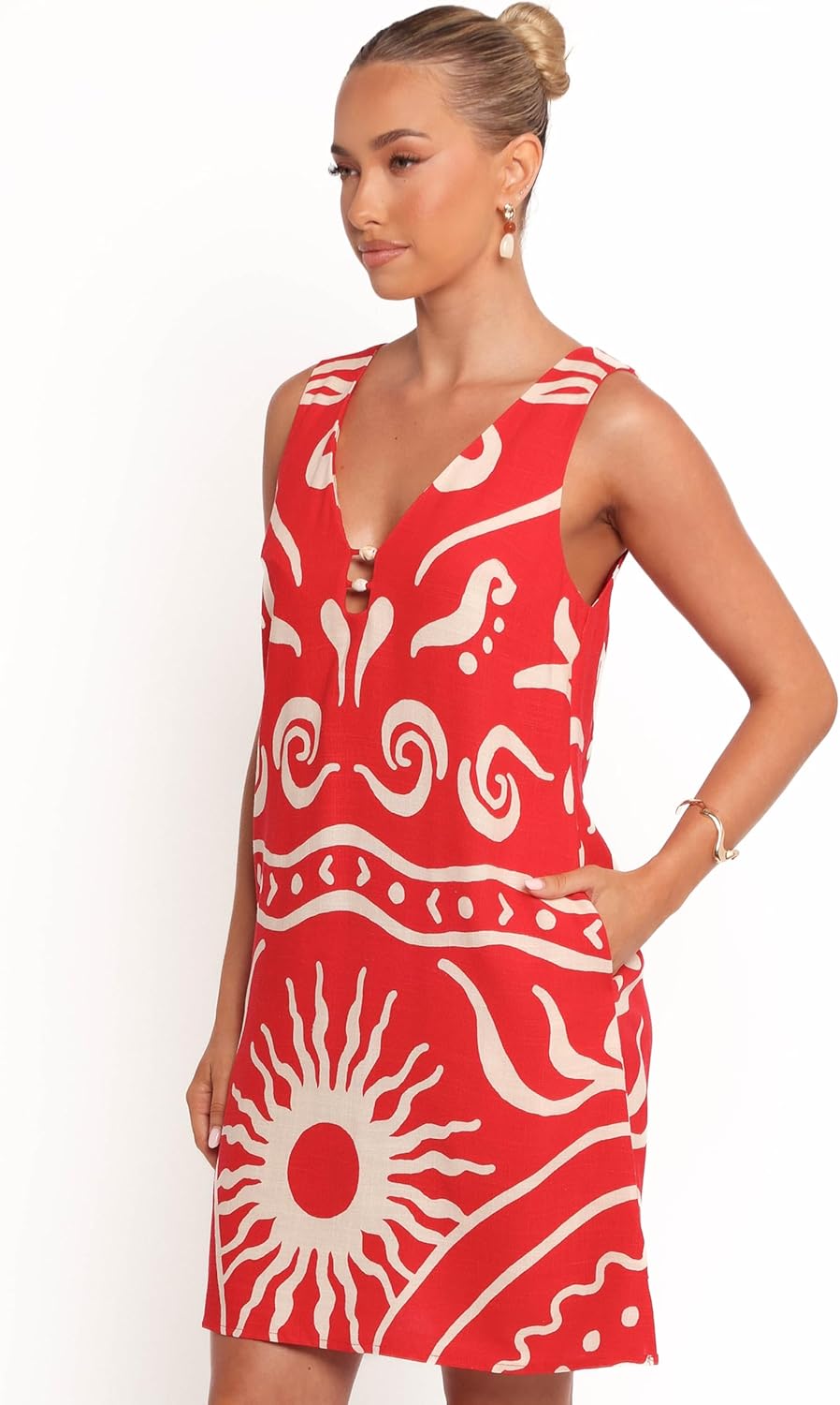 Petal & Pup Giulia Mini Dress - Sunburst XS