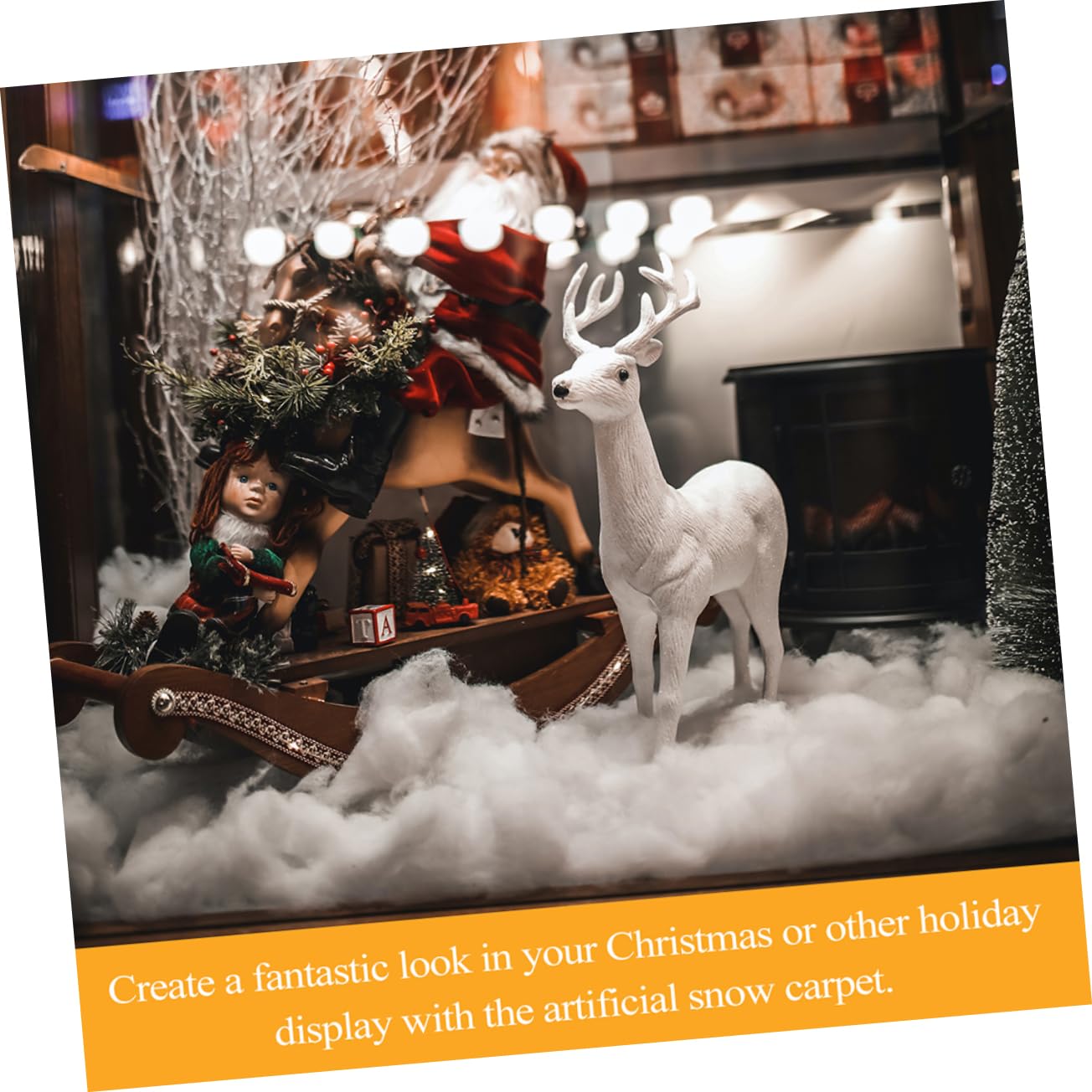 PRETYZOOM 5st Schneedecke Weihnachtsdekoration Weihnachtsdecken Kunstschnee Für Das Weihnachtsdorf Fake Snow Decoration Weihnachtsdorf Schnee Weihnachtsdorfdecke Kunstdecke Weiß Das Haustier