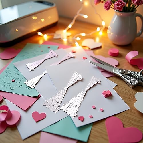 Miniatura 5 de Troqueles de corte de línea con burbujas de corazón para hacer tarjetas, álbum de recortes, álbum de fotos, papel decorativo en relieve, plantilla