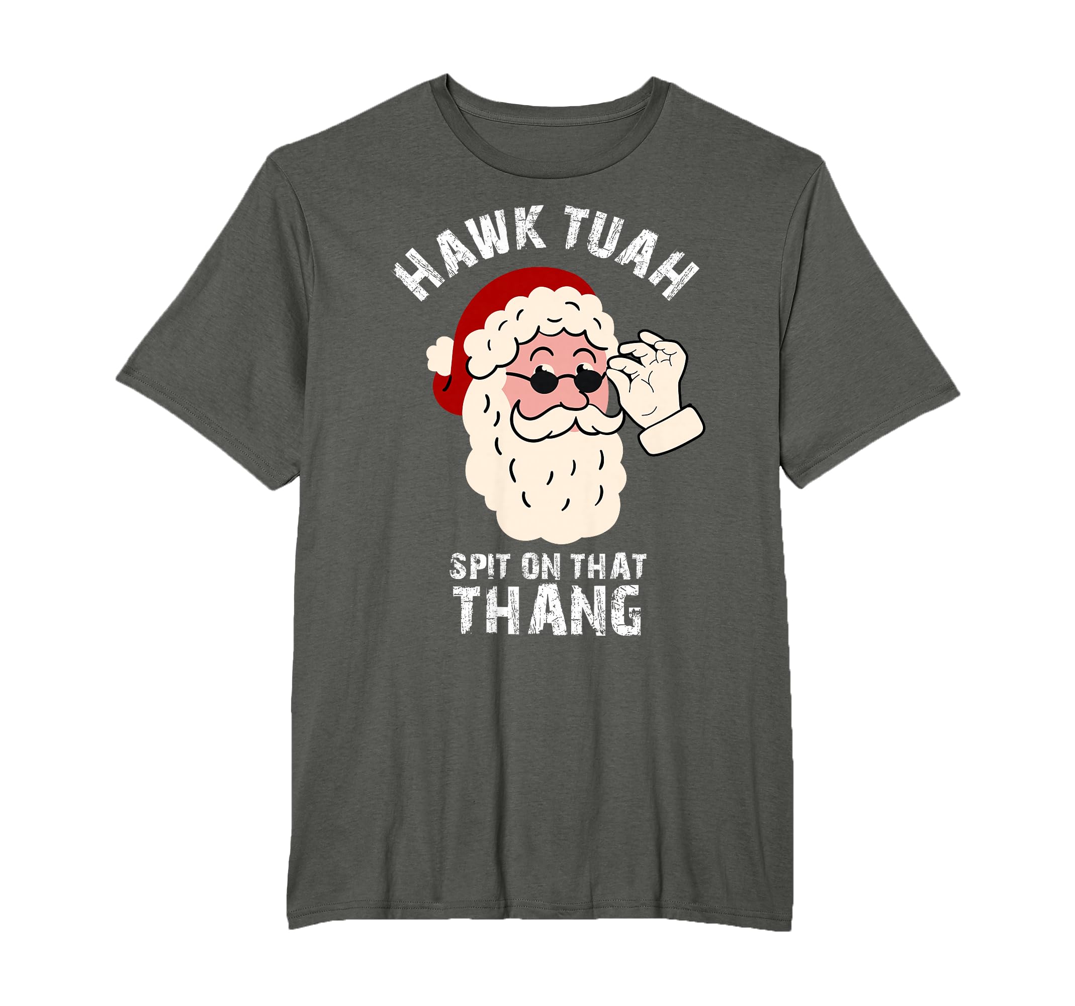 Summer Santa Christmas In July Hawk Tuah Spit on That Thang T-Shirt for Men Women