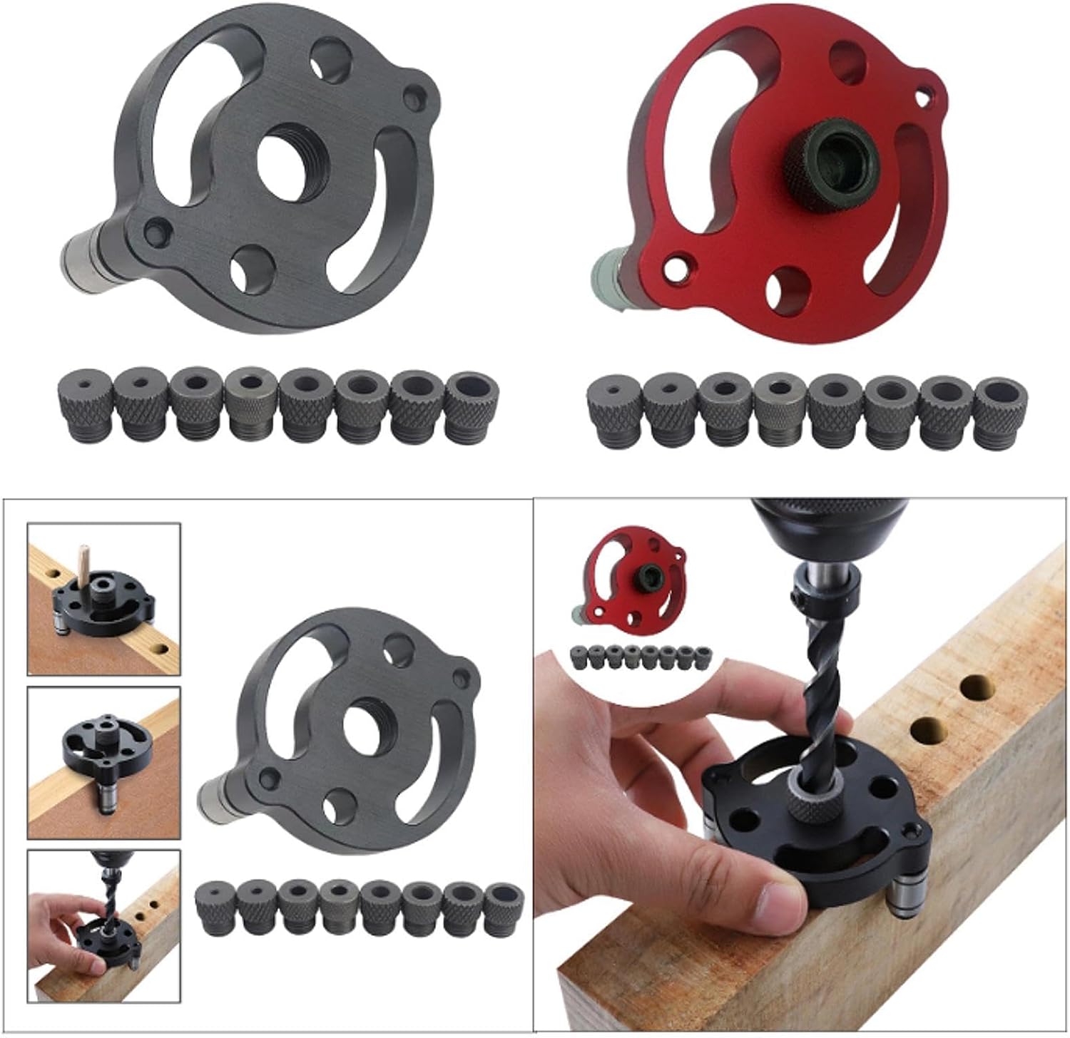 SECRET DESIRE Woodworking Pocket Hole Jig Sturdy Vertical Doweling Jig for Locator Puncher Black|Tools|Power Tools|Jigs & Templates