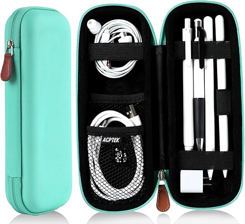 Miniatura 11 de AGPTEK Estuche Portador de Lápices Compatible con Apple Pencil, Stylus iPad Pro Pen, Lápiz, Samsung, Huawei, Accesorios para Apple Pen, Cable USB,