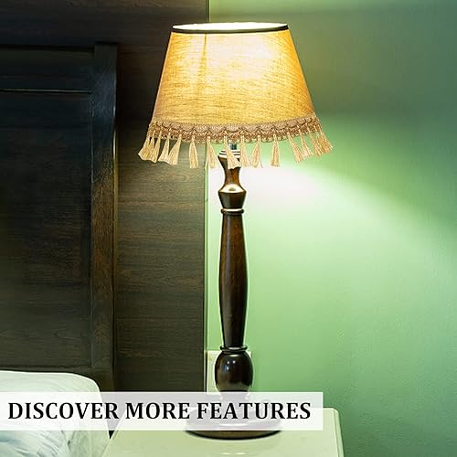 Miniatura 6 de GORGECRAFT Borla de flecos dorados de 6 yardas, 2.13 pulgadas, fibra de poliéster, con flecos, cinta para tejer, bordes, trenzada, metálica, para