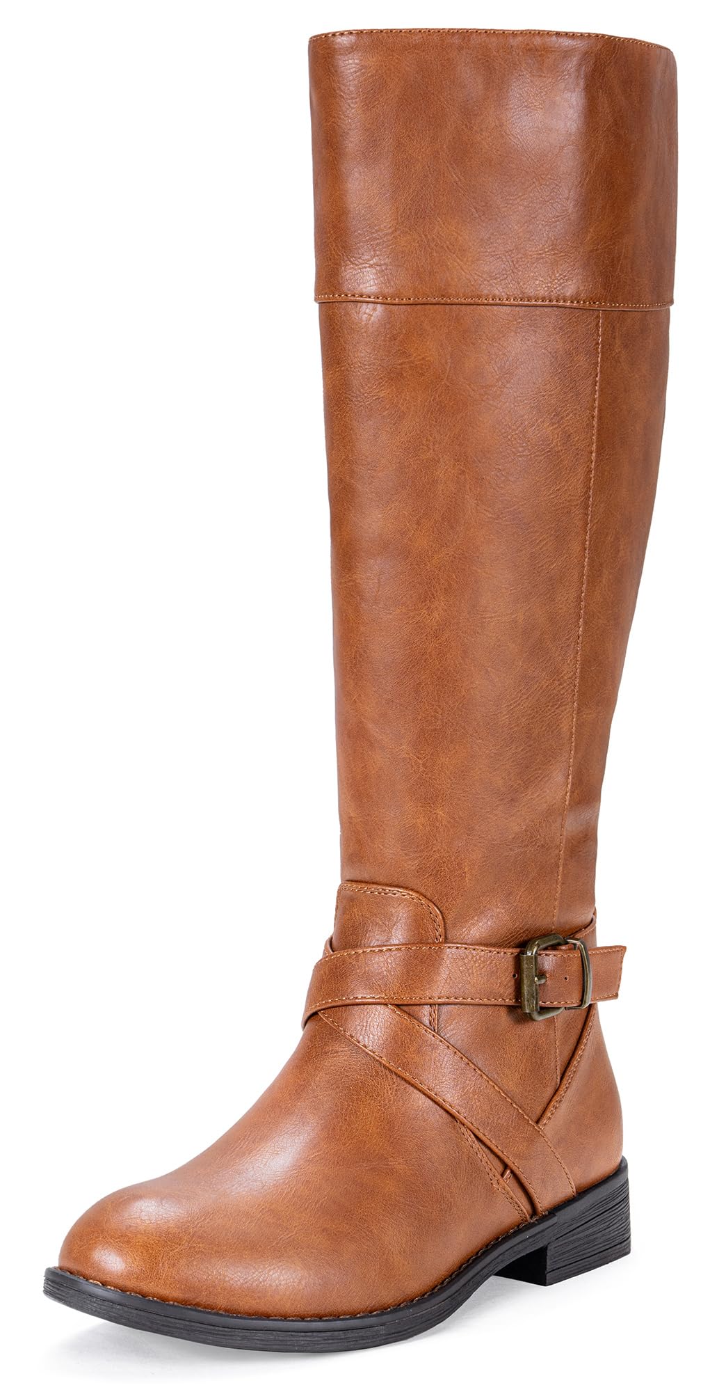 Vepose Women's 949 Knee High Boots,Tall Riding Boots Low Heel with Wide Calf and Wide Widths