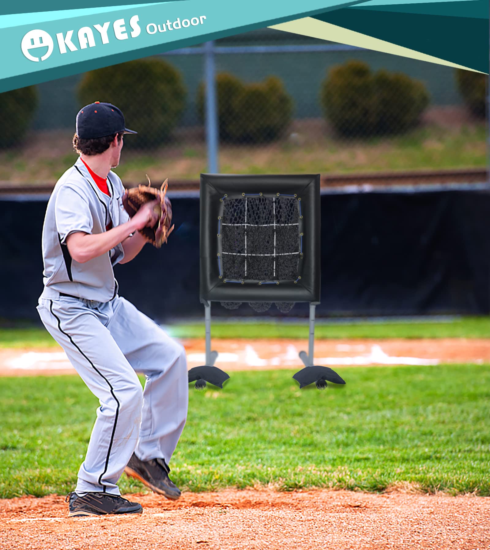 Amazon | OKAYES 野球ネット リバウンドネット 防球ネット ピッチング