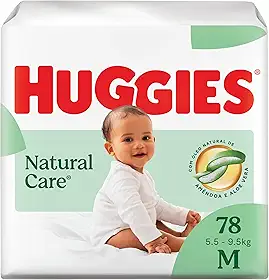 Huggies Fralda Descartável Premium Natural Care M - 78 Fraldas
