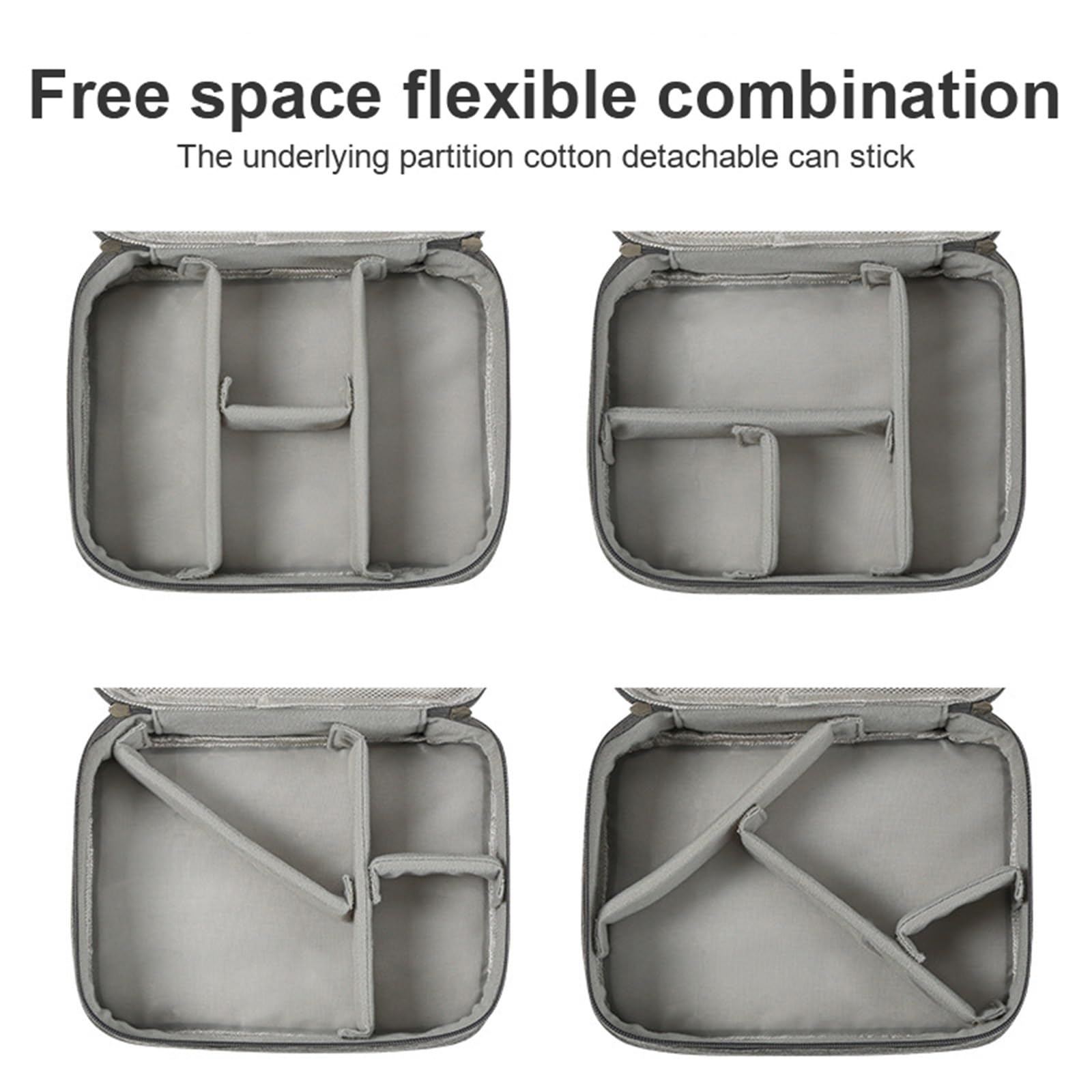Borsa Per Cavi Caricabatterie USB digitale impermeabile, organizer portatile for cavi di ricarica da ufficio per Accessori Tecnologici(Blue 2Layer 2PCS)