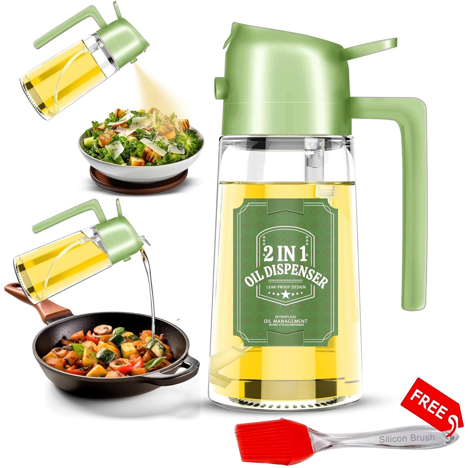 See full amazon price history chart for 2 In 1 Oil Sprayer & Dispenser Bottle for Kitchen | 500 ml | Free Oil Brush | For Cooking, Salad, Air Fryer, Barbecue, Baking | Premium Glass Bottle | Durable | with Leak Proof Seal | Multicolor_| 2 In 1 Oil Sprayer & Dispenser Bottle for Kitchen | 500 ml | Free Oil Brush | For Cooking, Salad, Air Fryer, Barbecue, Baking | Premium Glass Bottle | Durable | with Leak Proof Seal | Multicolor_| (B0DHCK4TM2) Amazon Price History, Amazon Price Tracker