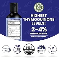 Vista 6 de Aceite orgánico de semilla de comino negro USDA-prensado en frío, hasta 6 veces más fuerte, semillas de comino nigella sativa puras, suplemento