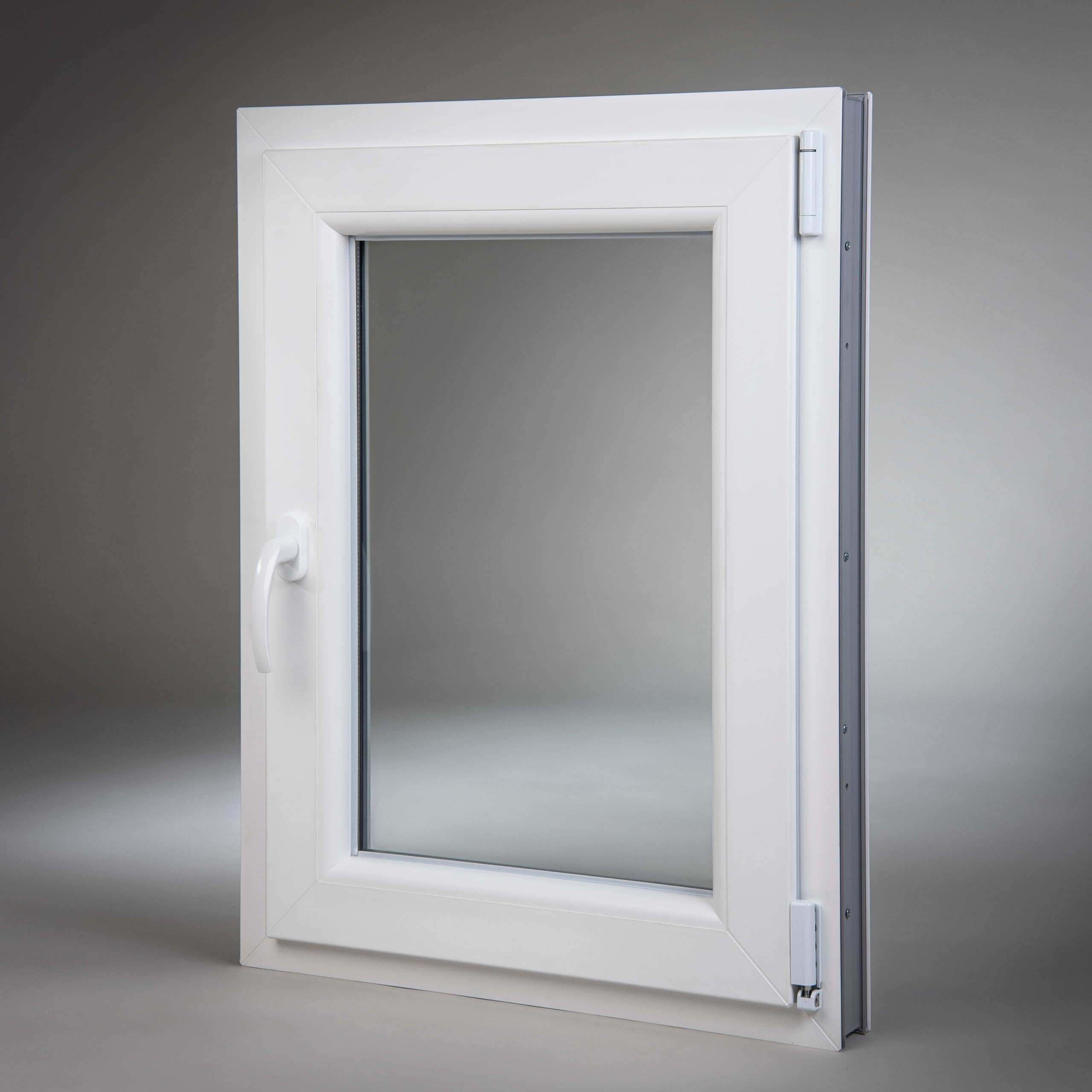 Finestra In PVC Bianca LORAC 400x500 Mm Basculante - Vetro Doppio, Isolante, Per Cantine E Casa, Certificazione CE - Foto 12