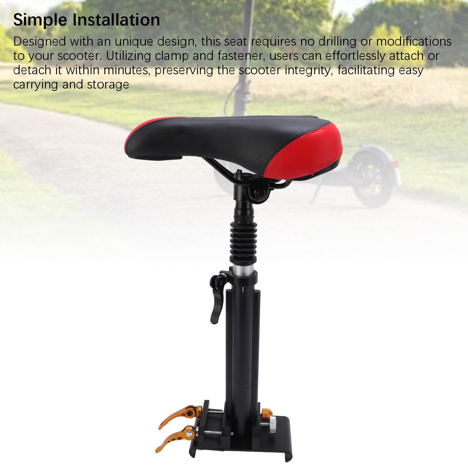 Siège de Trottinette Électrique, Hauteur Réglable, pour M365