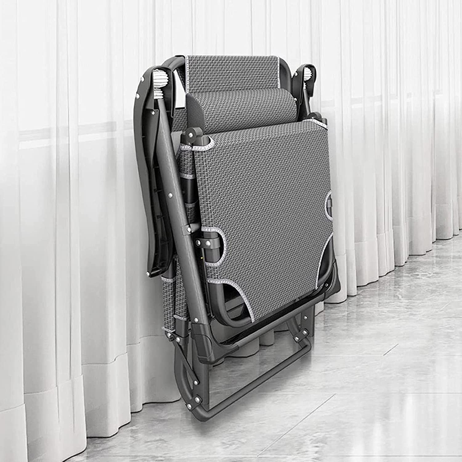 Sillón de Gravedad Cero, sillones para Exteriores, sillas con Asientos Acolchados, sillas Plegables, Juego de sillones reclinables de Gravedad Cero, sillas relajantes con Respaldo Ajustable, para