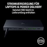 Razer USB 4 Dock - Station d'accueil Haute Vitesse à 14 Ports pour Les Jeux et la productivité - Prise en Charge de Deux écrans, Chargement de périphériques (3X USB-C, 5X USB-A, HDMI) Noir - 5