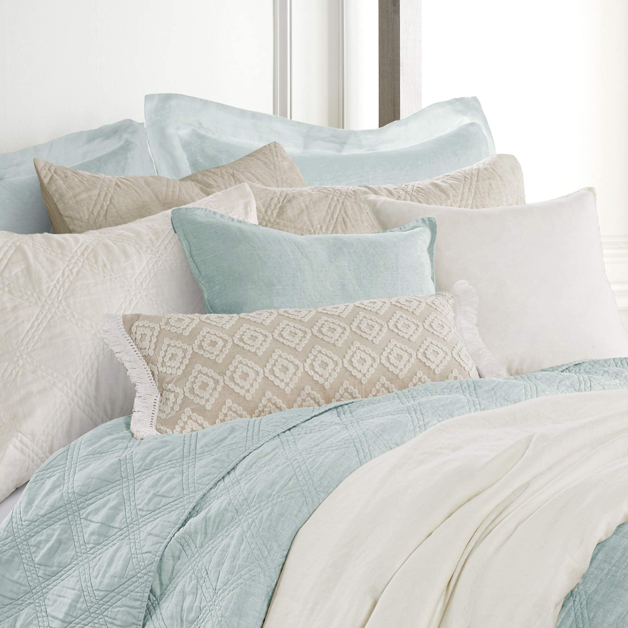 Amazon｜Levtex Home - 100%リネン - 20 x 20インチ 装飾枕カバー (2枚