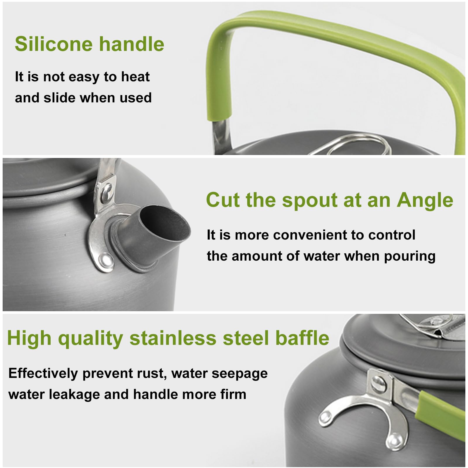 Bouilloire En Aluminium: Bouilloire Portable Ultra-Légère de 0,8L, Idéale Pour Le Camping, Le Plein Air, La Randonnée Et Le Pique-Nique (0,8 Litre)